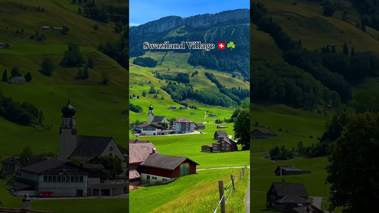 Swaziland Nature Village Short 🇨🇭☘️#nature #shorts #youtube #swaziland 🌿🌿