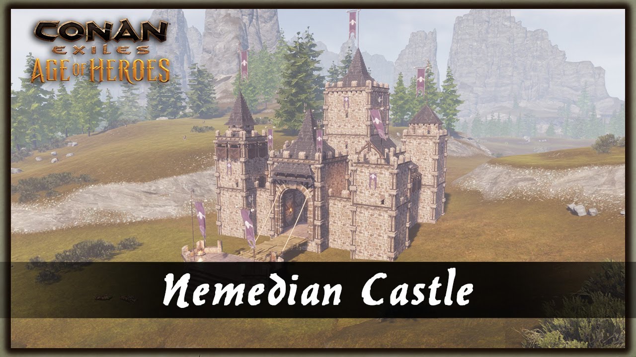 HOW TO BUILD A NEMEDIAN CASTLE [SPEED BUILD] - CONAN EXILES