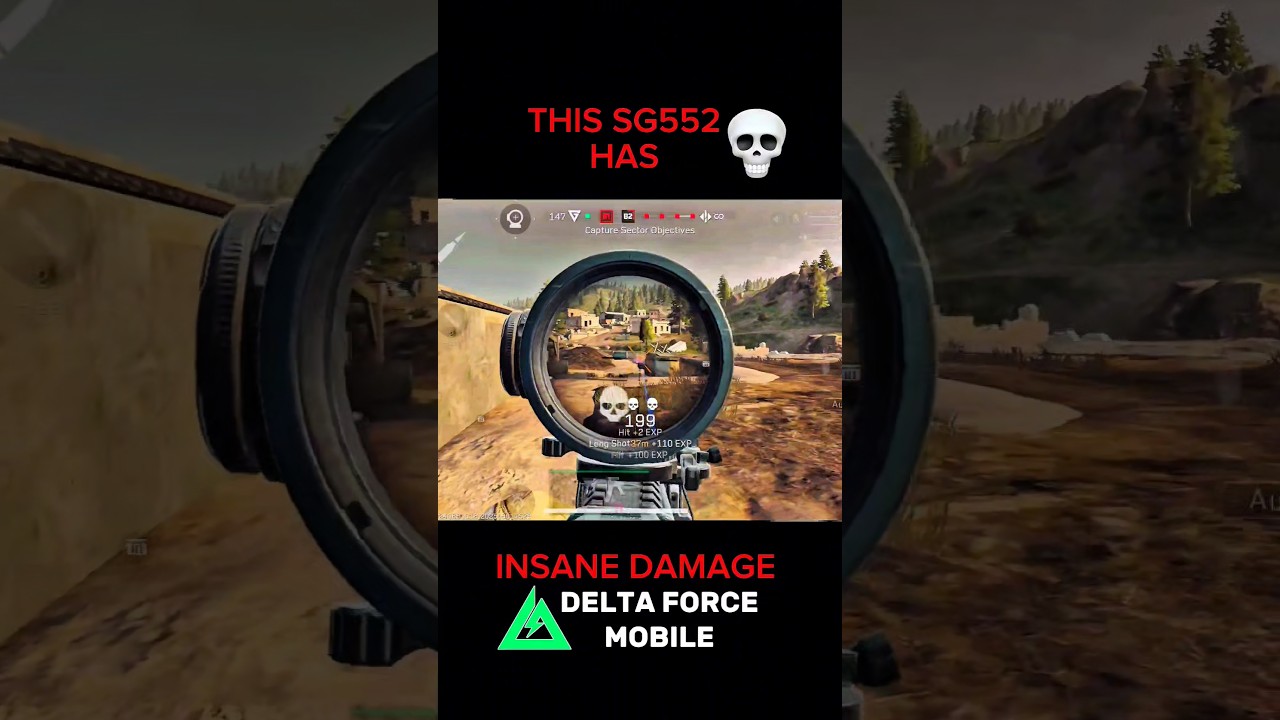 SG552 The Perfect Zero Recoil Gun In Delta force mobile#deltaforcemobile #gamingshorts #deltaopsyt