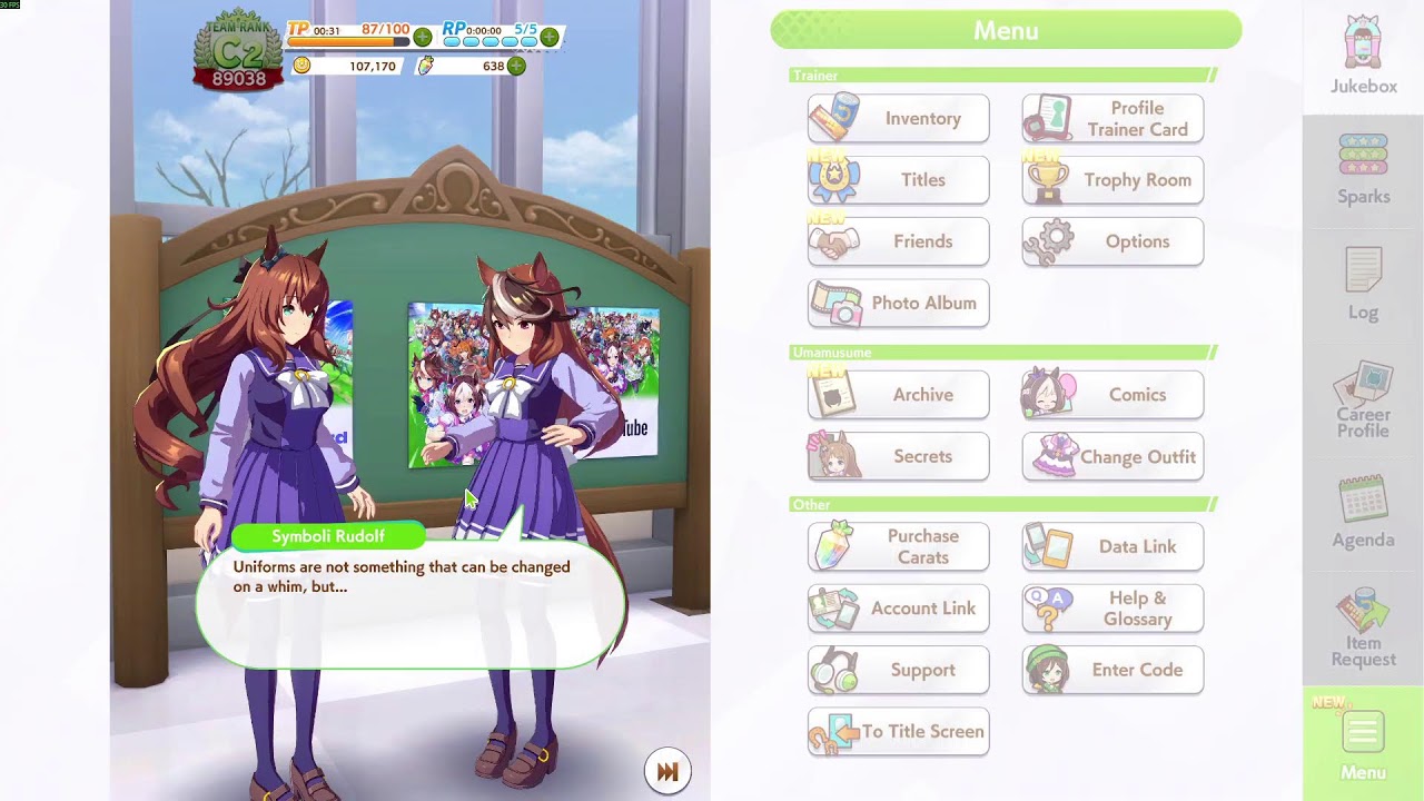 Umamusume: Trackblazer runs