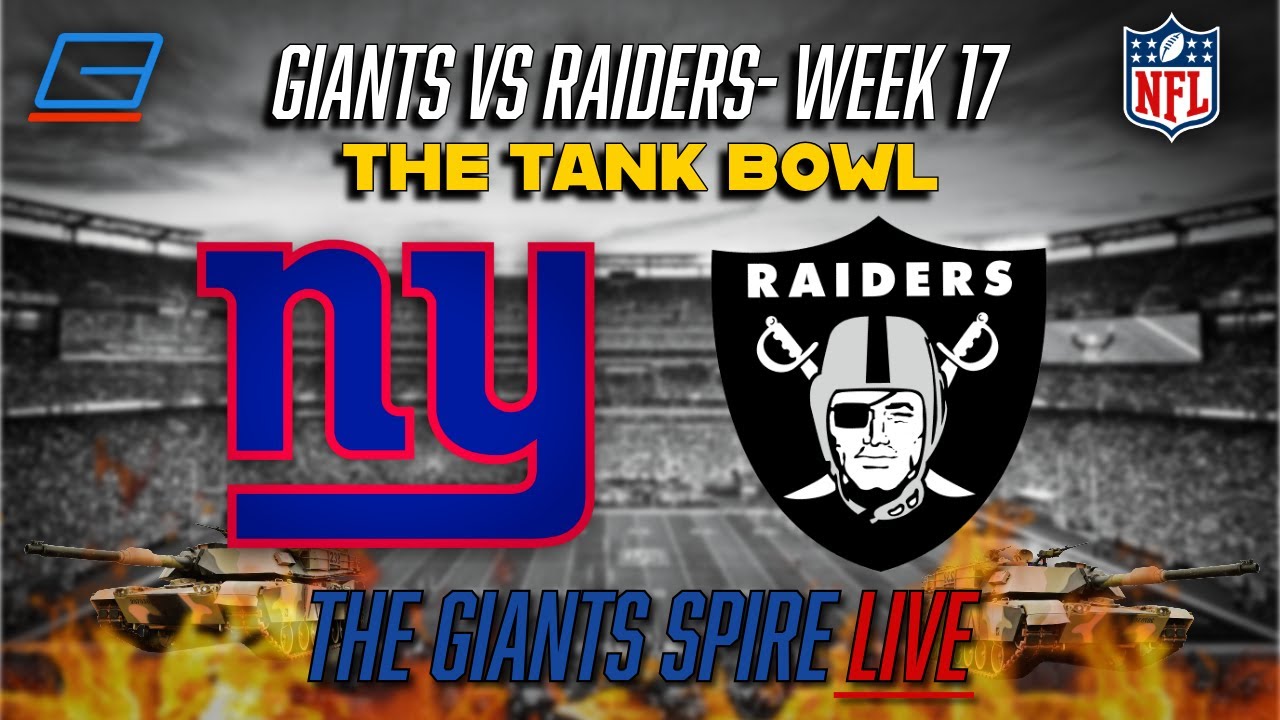GIANTS VS RAIDERS (REACTION) - The Giants Spire: LIVE