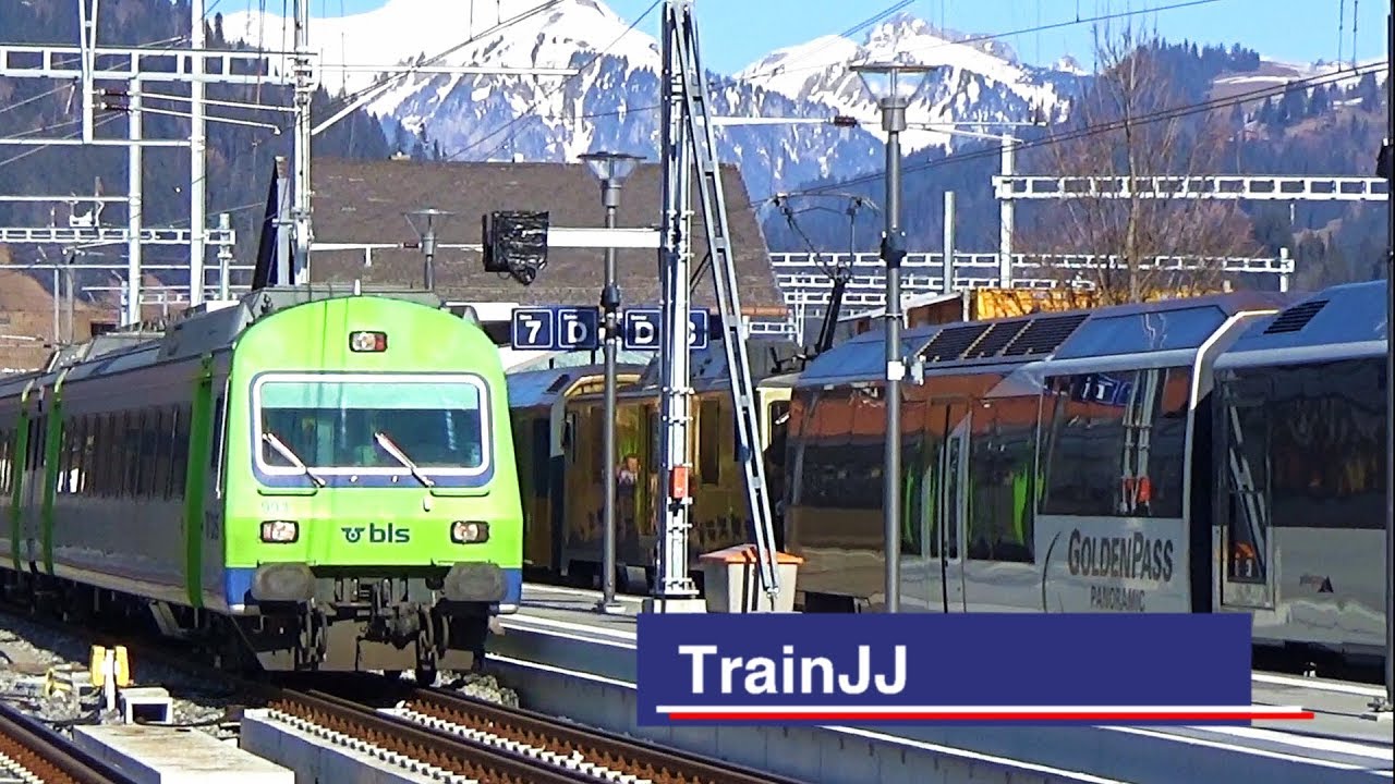 BLS GoldenPass Line Switzerland | Zweisimmen Bahnhof | Re420 | L&ouml;tschberger Rabe 535