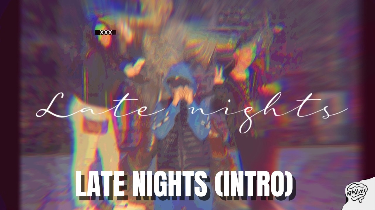 M Waves – Late Nights (Intro) | Alternative R&B / Afro-Futuristic Soul Lyric Visualiser