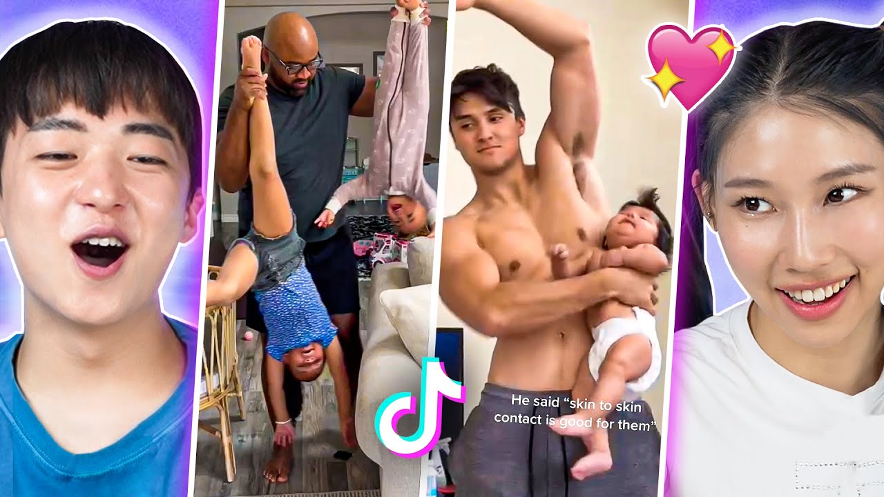 Корейцы реагируют на отцов, которые ведут себя как отцы в TikTok! | PEACH