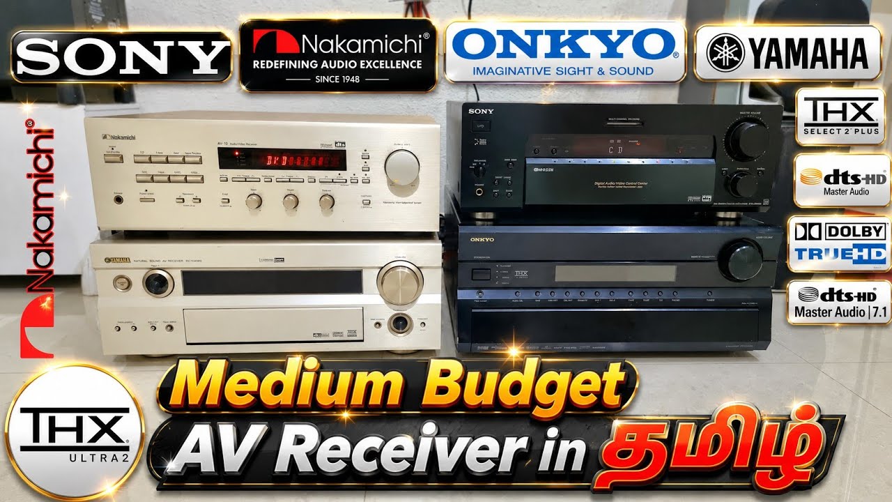 🔥Nakamichi, Sony, Yamaha, Onkyo 7.1/ch THX AV Receiver 💥Medium Budget💯