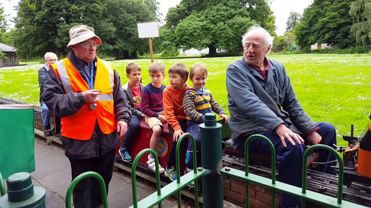 Miniature train Ride in Marlay Park, Dublin