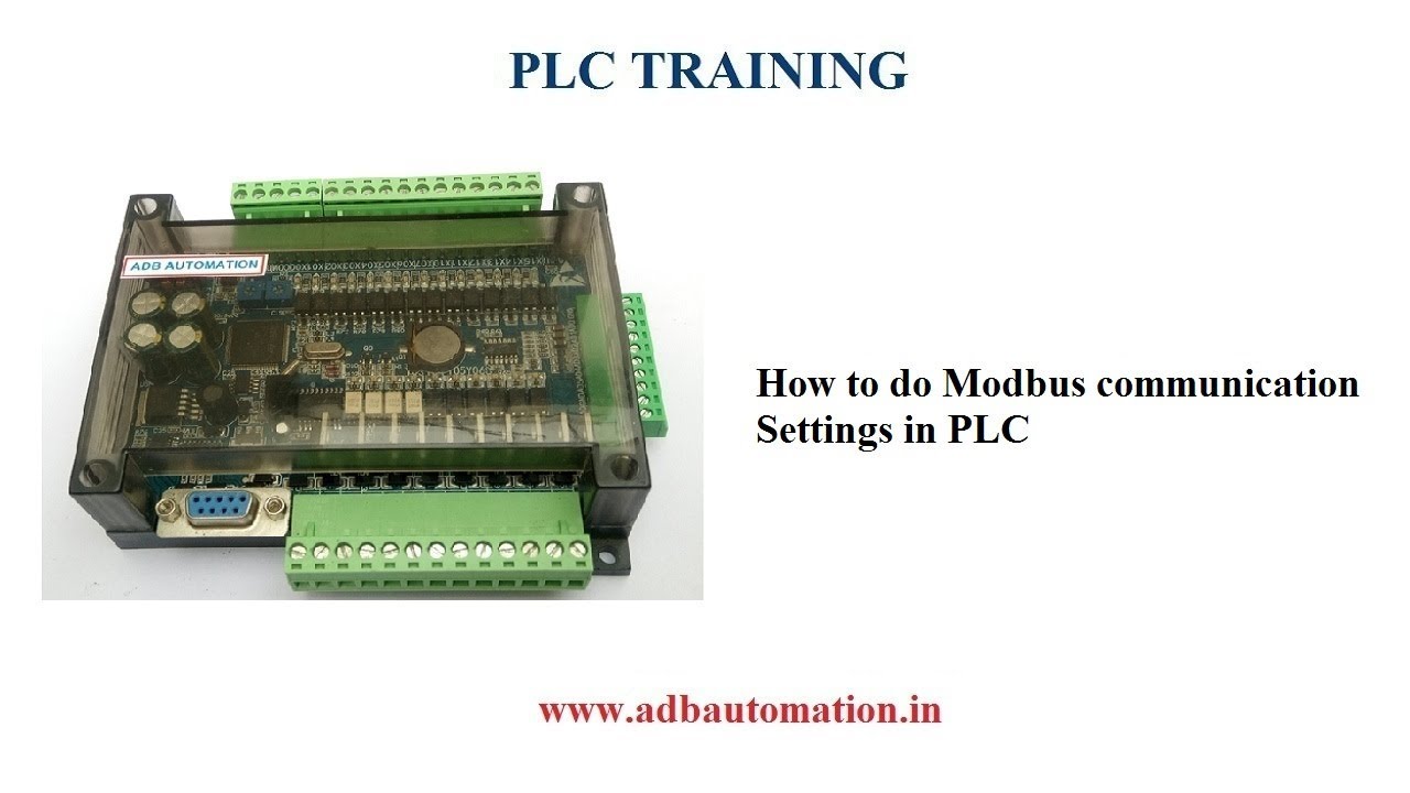 How to do Modbus Communication setting in FX3U PLC