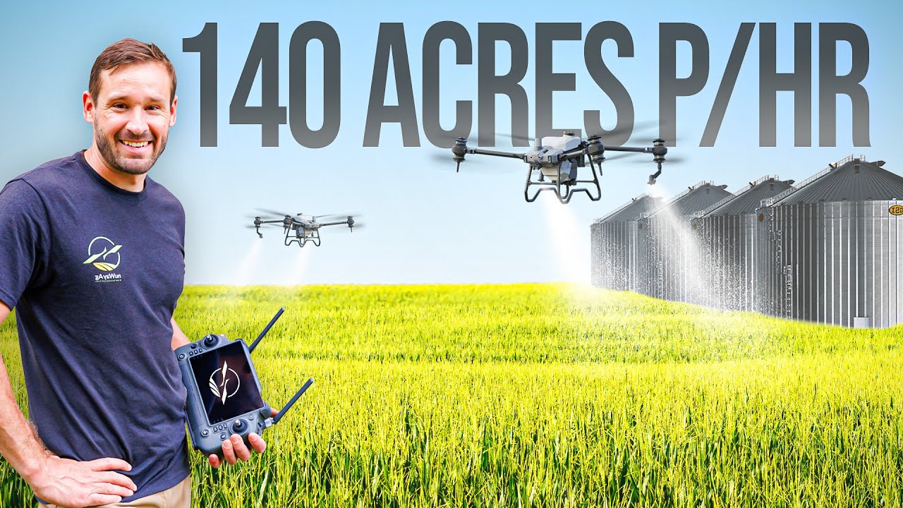 Drones Spray 140 Acres Per hour: Vlog