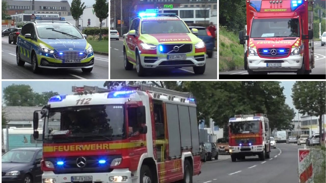 Einsatzfahrten Feuerwehr,Rettungsdienst,Polizei in Krefeld und vieles mehr....