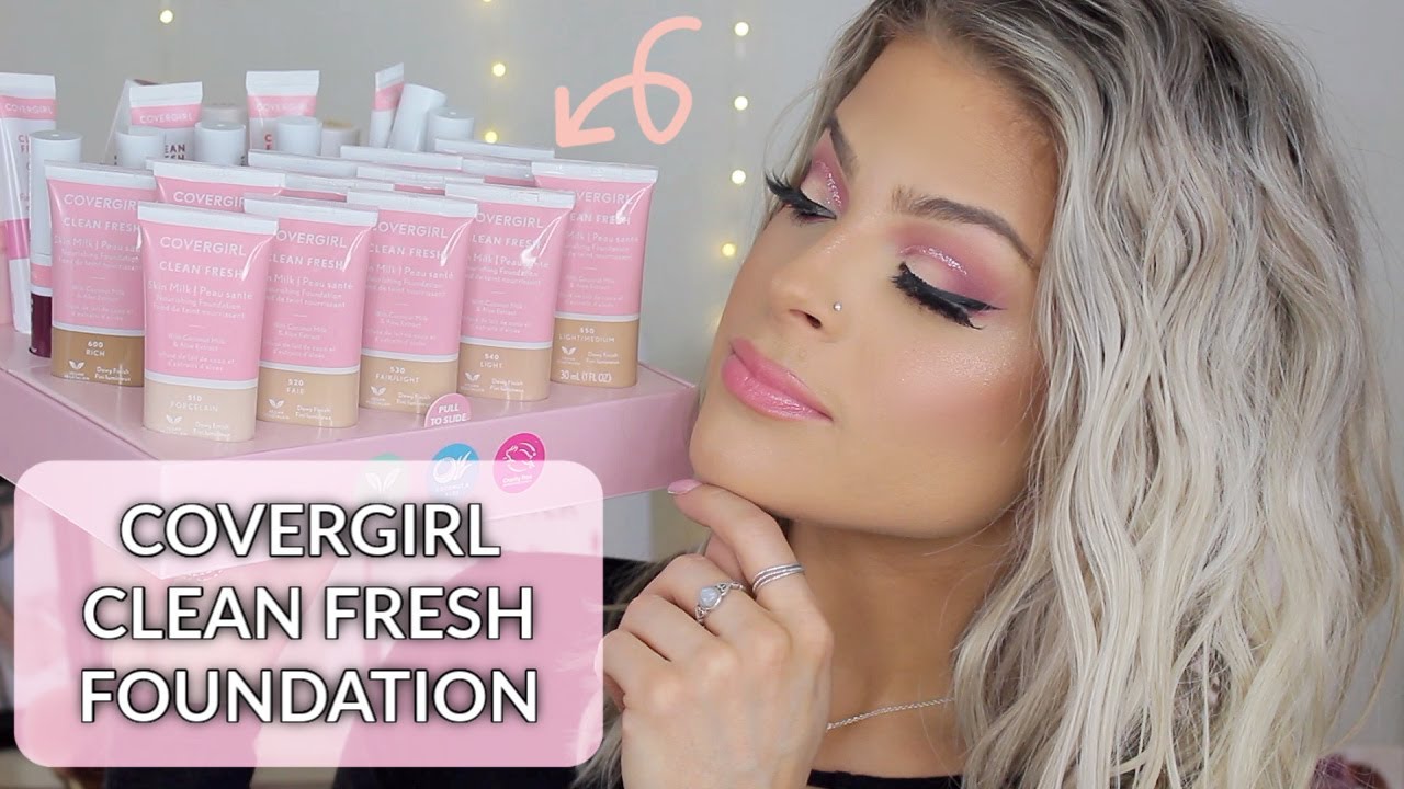 *NEW* COVERGIRL clean fresh skin milk FOUNDATION + first impressions | Valerie Pac