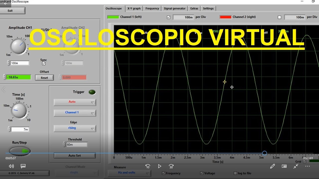 Osciloscópio - como usar osciloscópio virtual Soundcard Scope