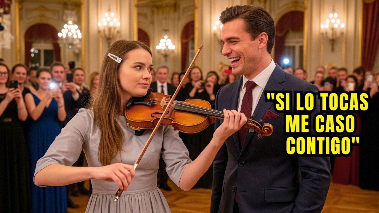 El Millonario obligó a una mujer a tocar el violín y lo que ella hizo dejo a todos helados