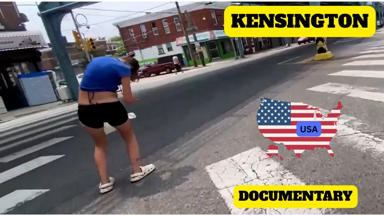 She's homeless and pregnant, walking the streets of Kensington, Philly, USA.