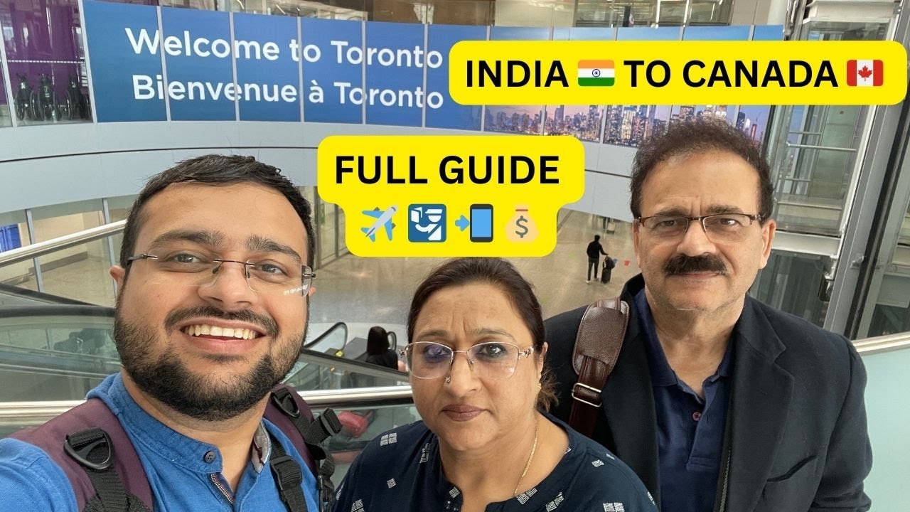 Delhi 🇮🇳 to Canada 🇨🇦 Flight ✈️ Journey - Full Guide | Currency | Immigration | Sim  @aircanada