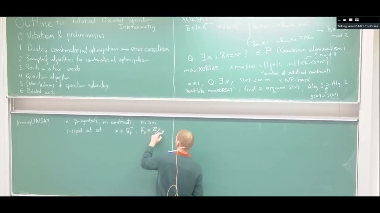 Elies Gil-Fuster - Tutorial on Decoded Quantum Interferometry
