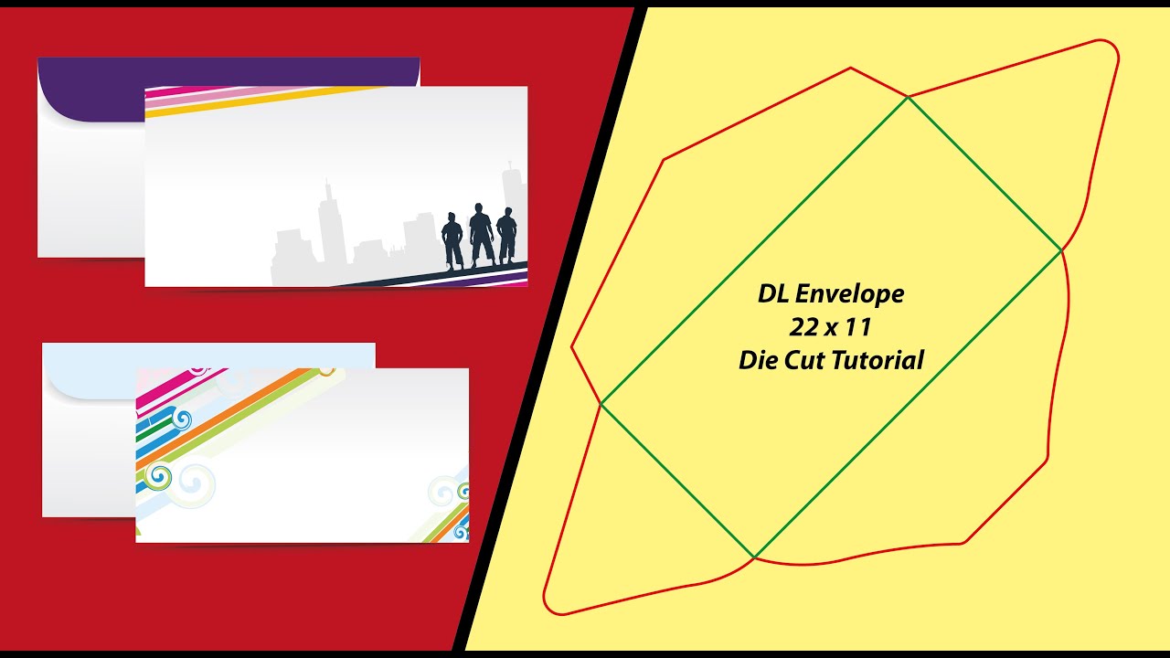 How to Make DL Envelope's 100% Perfect  DIe Cut / Dieline Easy Tutorial on Adobe Illustrator