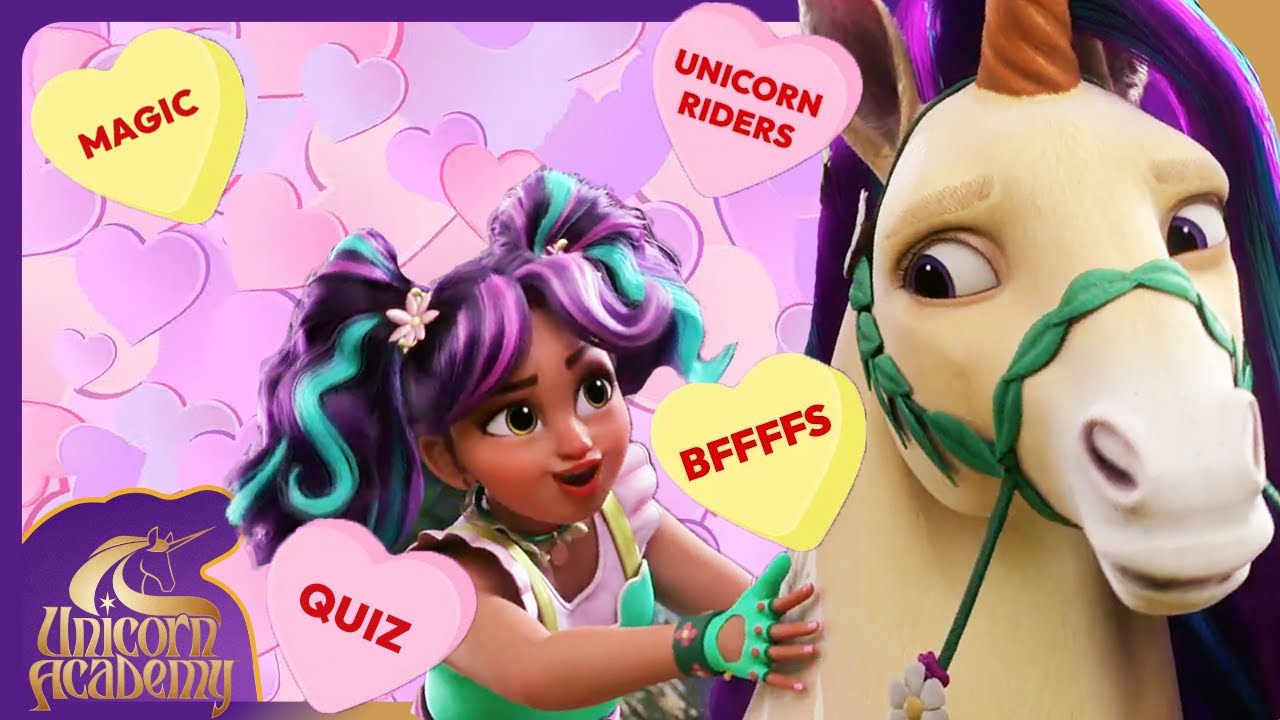 Galentines Day! Let's Celebrate our Besties! Unicorn Academy Quiz | Games and Cartoons for Kids