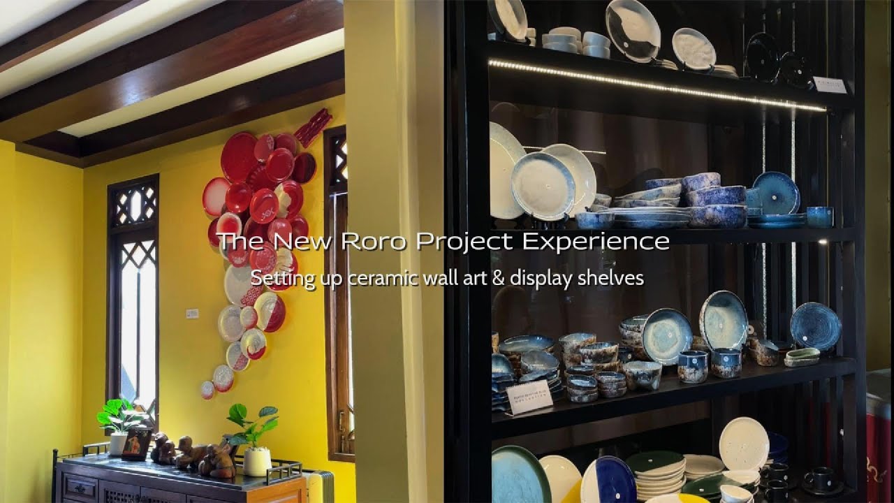 RORO x Paak Dang | First time installing ceramic wall art & display shelf