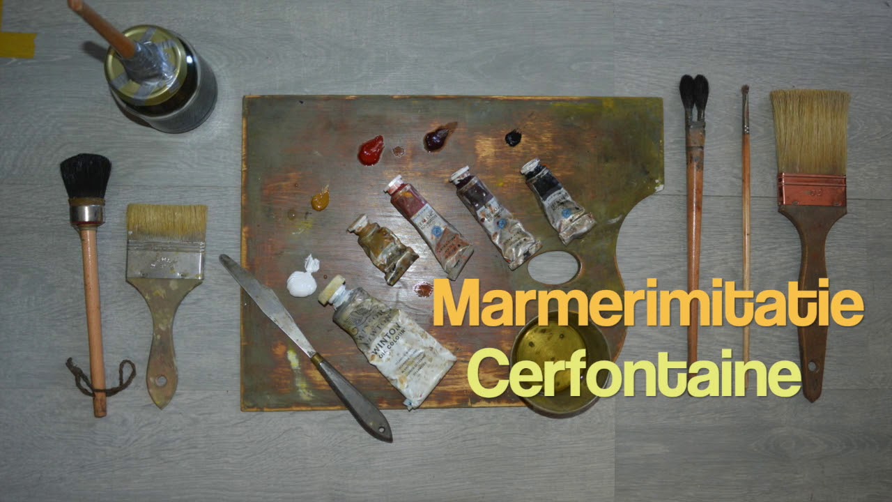 Demonstratie Hout- en Marmerimitatie