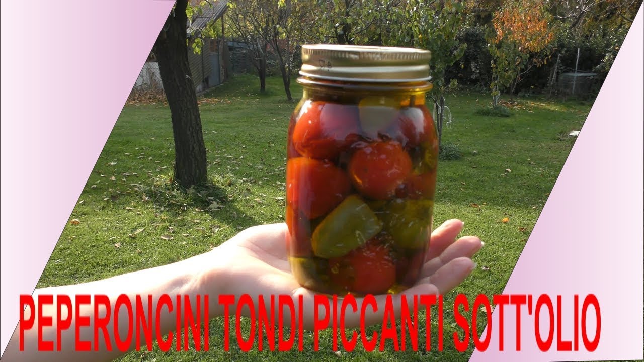 Peperoncini tondi piccanti sott'olio!