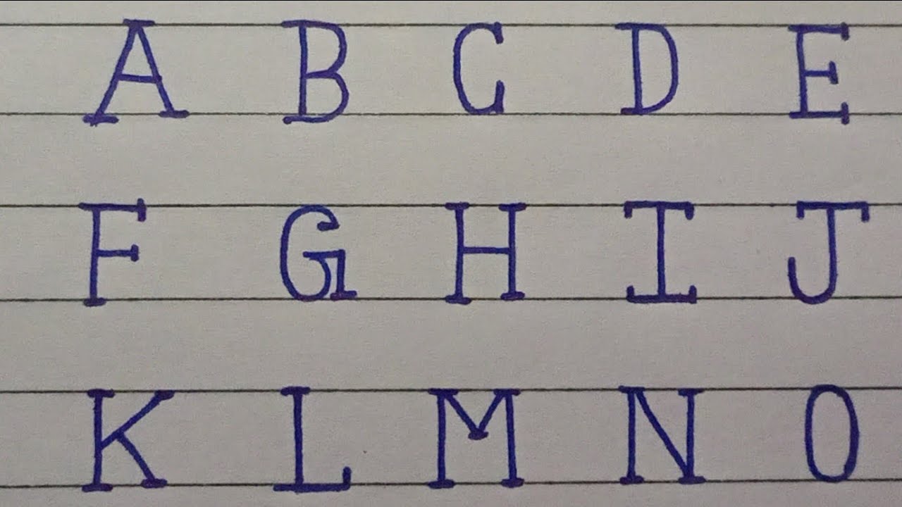 Abcd stylish alphabet words | A to Z Alphabet English letter | abcd writing letter abcdefg 