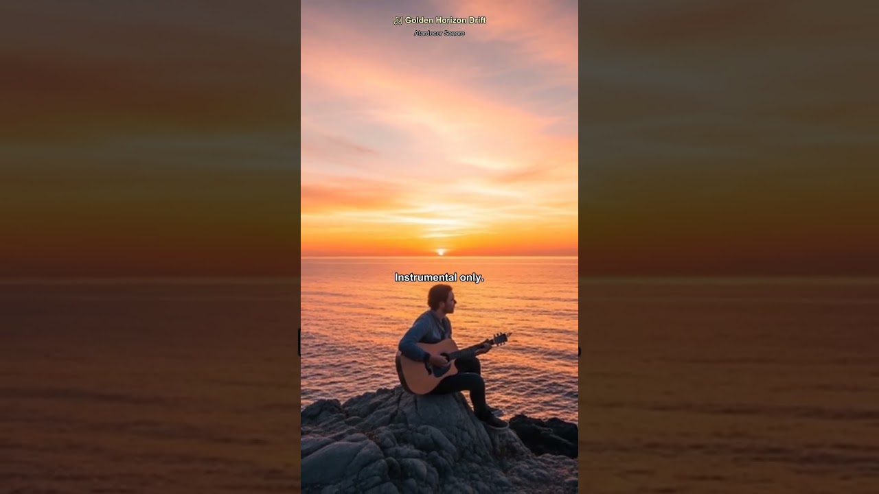 Golden Horizon Drift #shorts | Emotional Guitar & Sunset Beats Special Selection