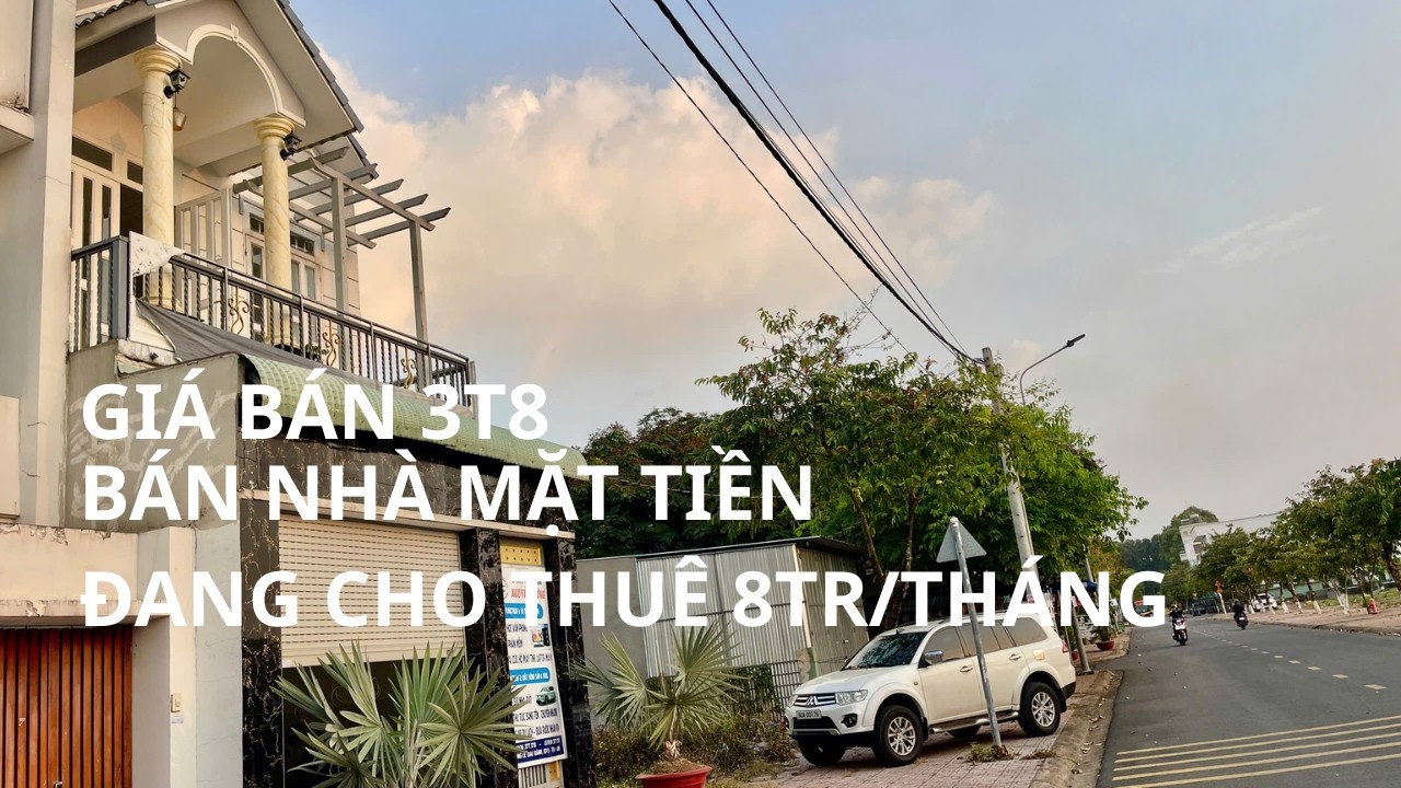 Nhà mặt tiền bán 3T8 / đang cho thuê 8tr.1tháng ở Đồng Nai