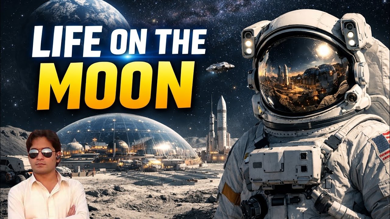 Life on the Moon – Future Human Colony Explained🌍Living on the Moon: Reality or Sci-Fi?#infutureworl