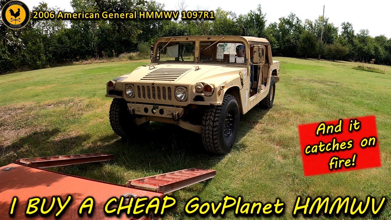 I bought a cheap HMMWV at GovPlanet auction and it's already broken!