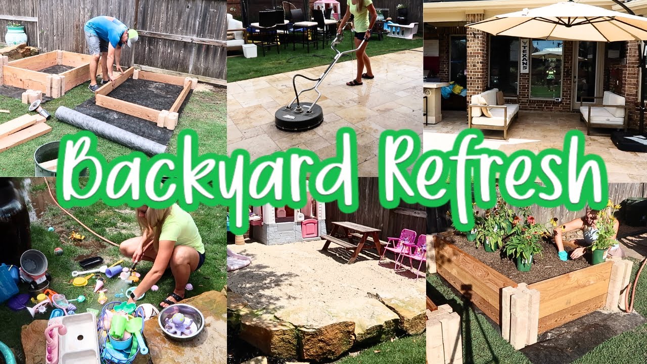 BACKYARD REFRESH  2023 / OUTDOOR DEEP CLEAN 2023 / DIY BACKYARD CLEAN AND MAKEOVER