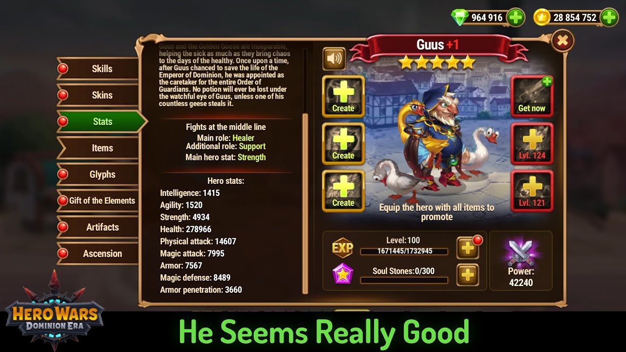Guus, First Impressions &mdash; Hero Wars: Dominion Era