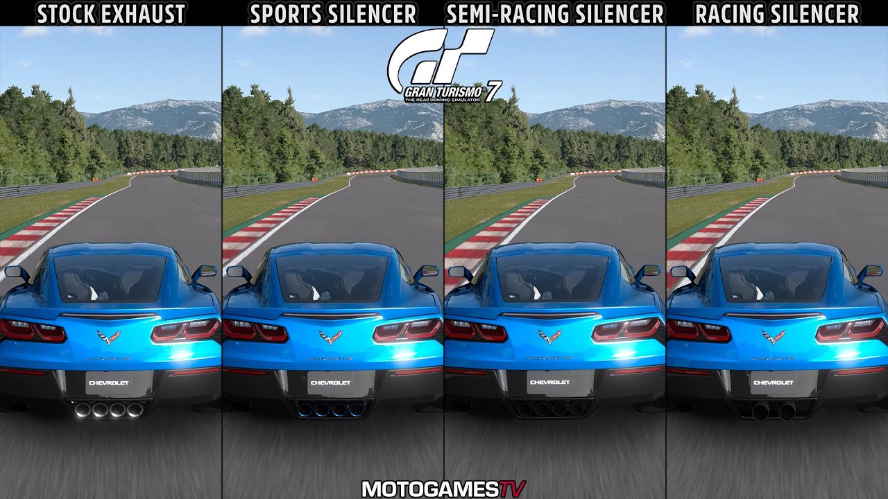 Chevrolet Corvette Stingray (C7) '14 | Gran Turismo 7 Exhaust Upgrades