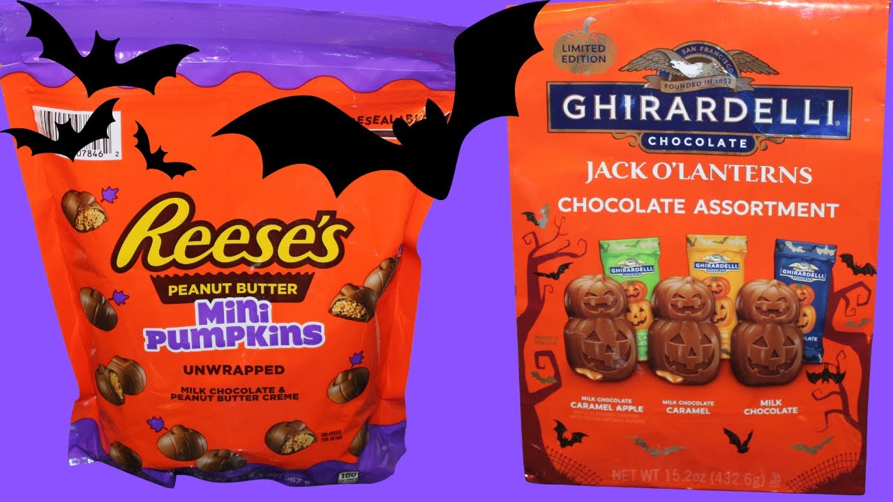 Reese’s Peanut Butter Mini Pumpkins Unwrapped & Ghirardelli Jack O Lantern’s Chocolate Assortment