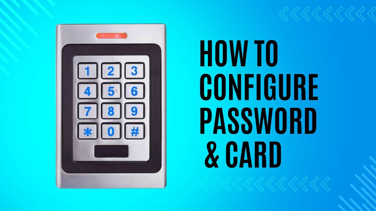 Access Control A603 / AD7-D | How to Add Card & Password | Factory Reset | Delete Card |