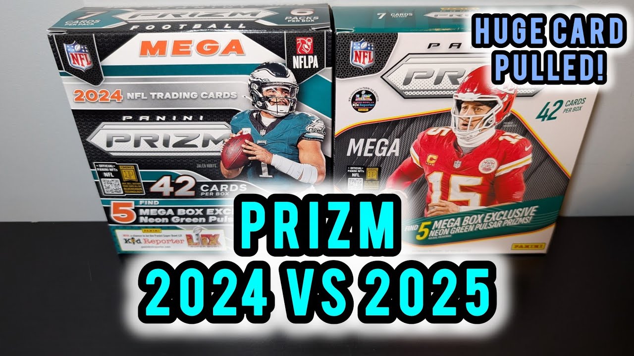 HUGE CARD PULLED | 2024 VS 2025 Prizm Football (Mega Boxes)