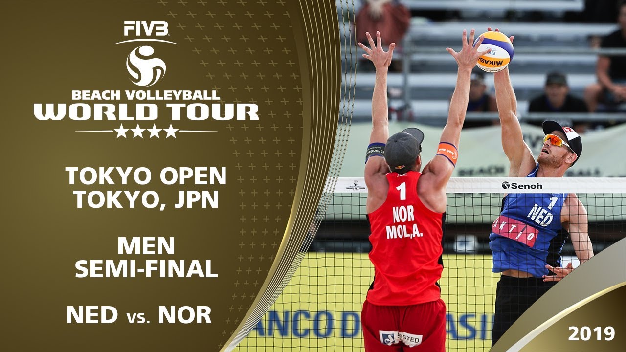 Men's Semi-Final: NED vs. NOR | 4* Tokyo (JPN) - 2019 FIVB Beach Volleyball World Tour