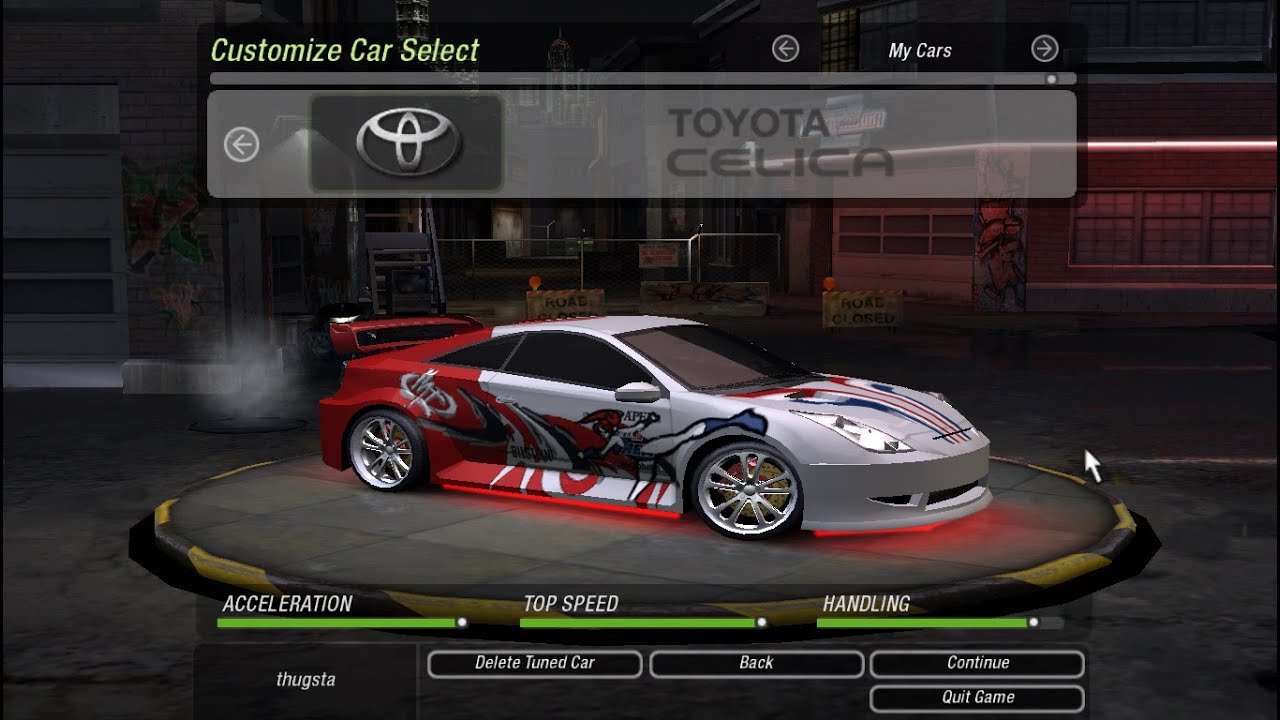 NFS Underground 2 | Toyota Celica Tuning | NFSU2