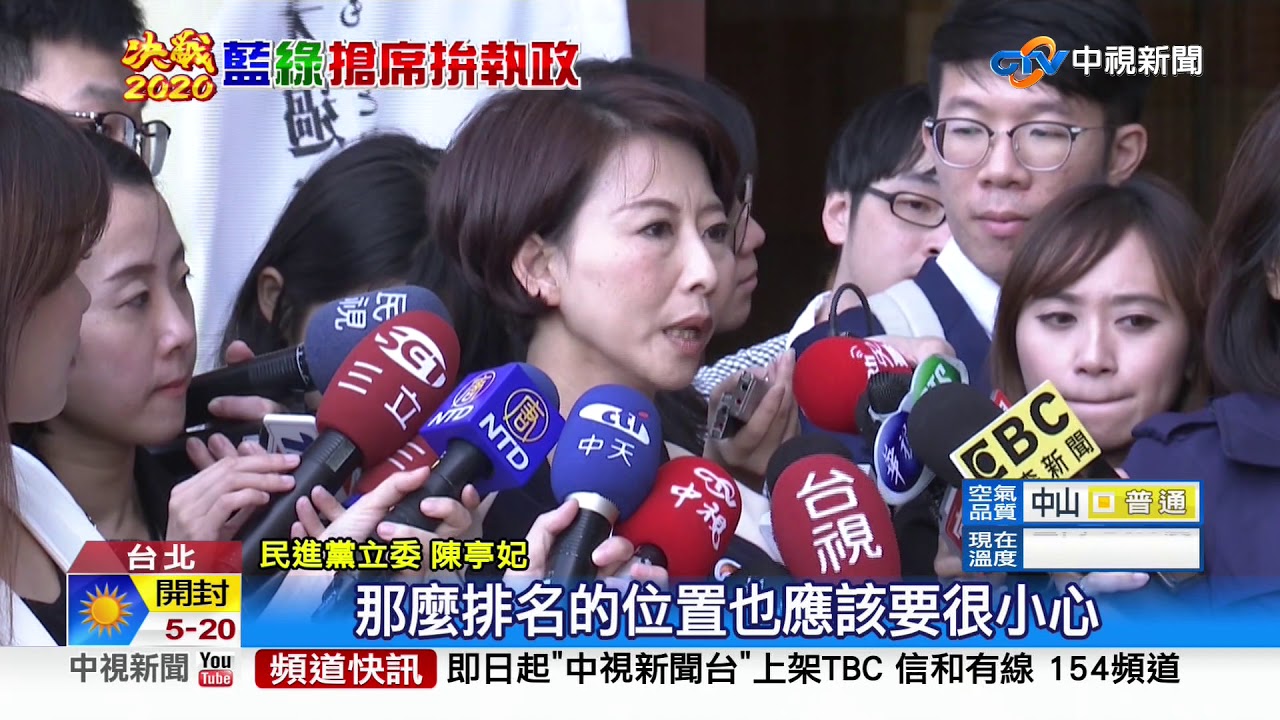 民進黨不分區立委名單出爐 游錫排第8│中視新聞 20191114