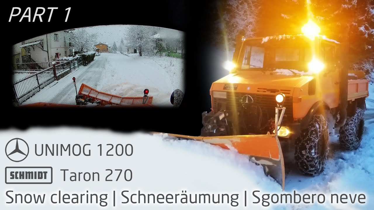 ❄️ Schneeräumung | 🌨️ Snow clearing | ❄️ Sgombero neve | UNIMOG 1200 | February 2022 | Part 1