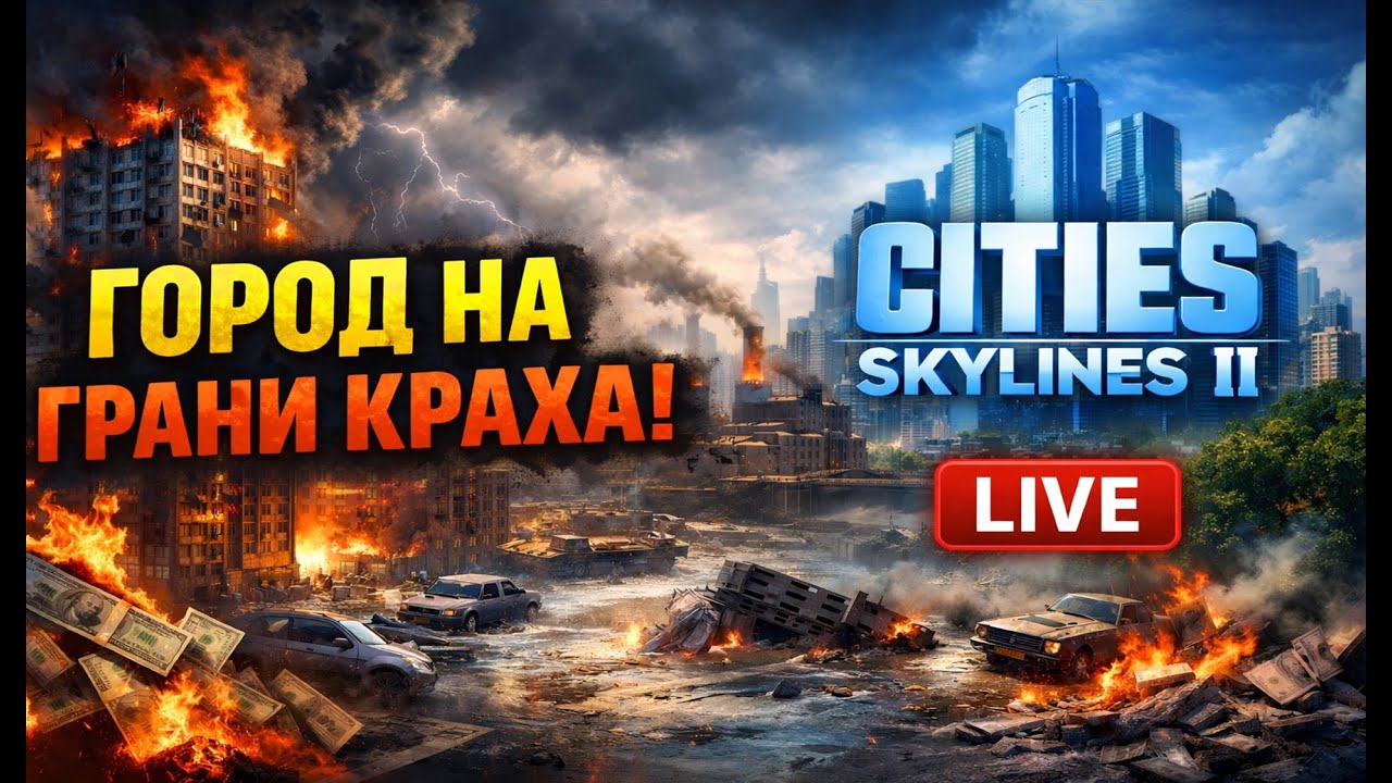 Город на грани краха 🔴 LIVE | Cities: Skylines II