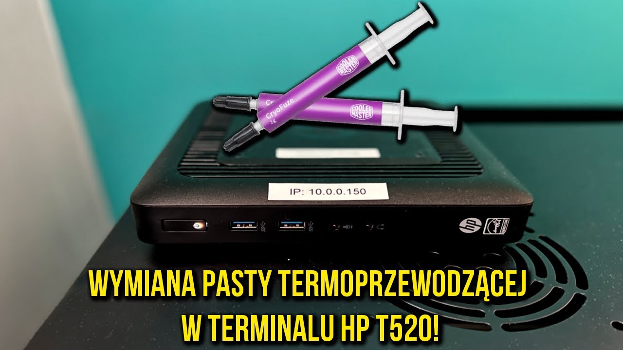 WYMIANA PASTY TERMOPRZEWODZĄCEJ W TERMINALU HP T520!
