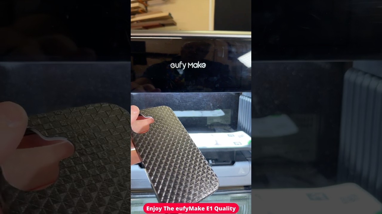 EufyMake E1 UV Printer Creates AMAZING Textured Phone Cases! #shorts #EufyMakeE1 #uvprinter