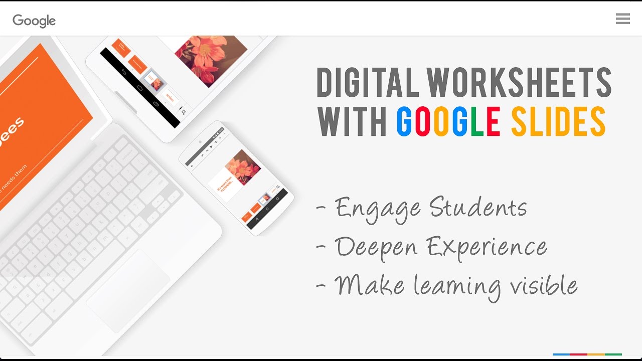 Create Digital Worksheets - using Google Slides