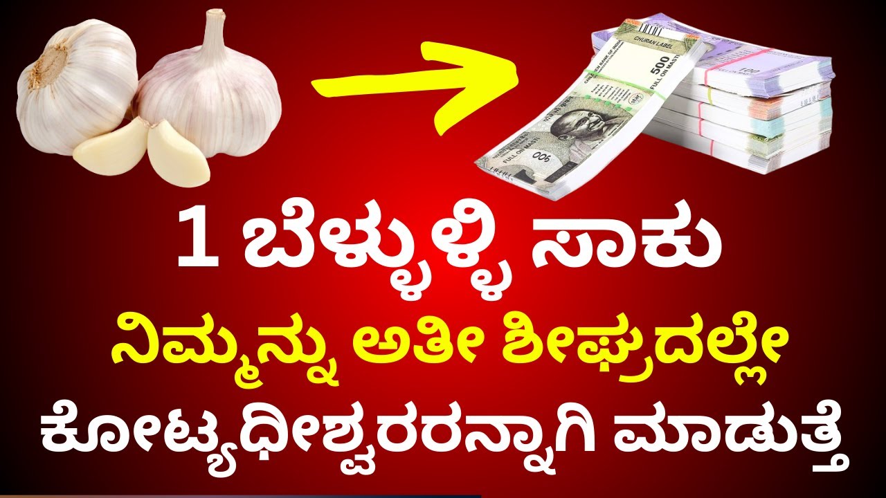 ಒಂದು ಬೆಳ್ಳುಳ್ಳಿ ನಿಮ್ಮನ್ನು ಕೋಟ್ಯಧೀಶರನ್ನಾಗಿ ಮಾಡಬಲ್ಲದು | How Garlic Can Bring Wealth And Prosperity?