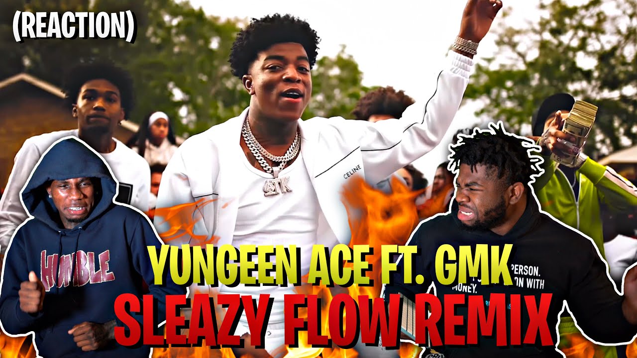 Yungeen Ace - Sleazy Flow Remix (feat. GMK) [Официальный клип] | РЕАКЦИЯ