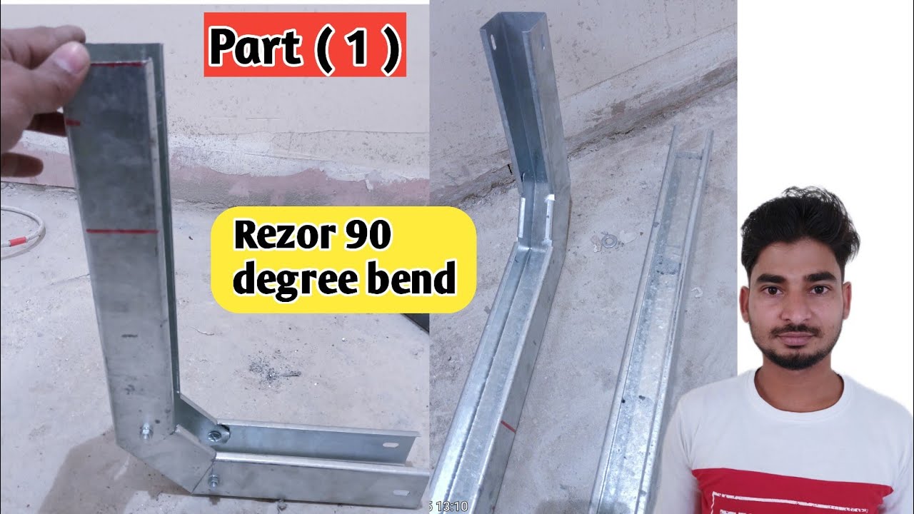 Part (1) How to fabricator cable trunking 90 degree | Trunking cutting formula | cable tray bend