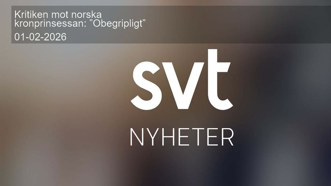 Kritiken mot norska kronprinsessan: ”Obegripligt”