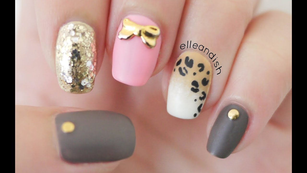 ♡ Matte Ombré Leopard Nails (Toothpick & Sponge) ♡