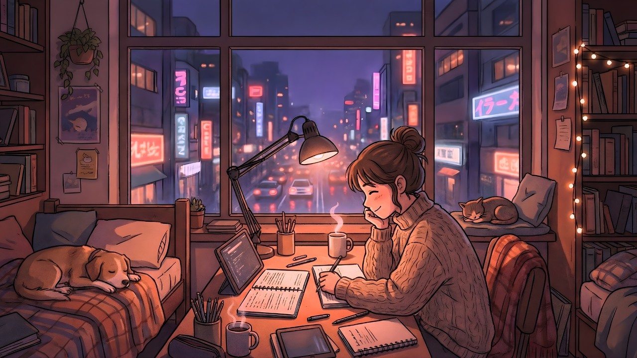 Cozy Coffee Shop Lofi ☕ 1 Hour Chill Beats for Study, Work & Deep Focus
