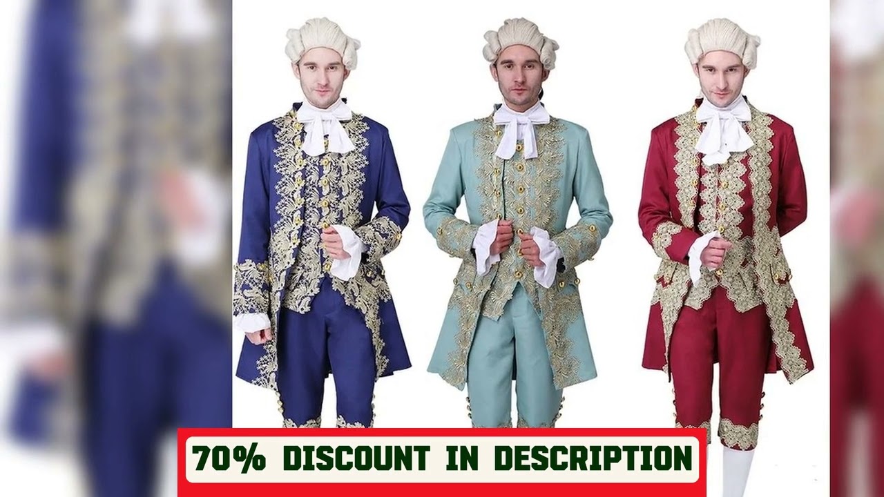 A must-have product!&nbsp;18th Century Men's Victorian Costume Regency Tailcoat Jacket Marie Antoinette